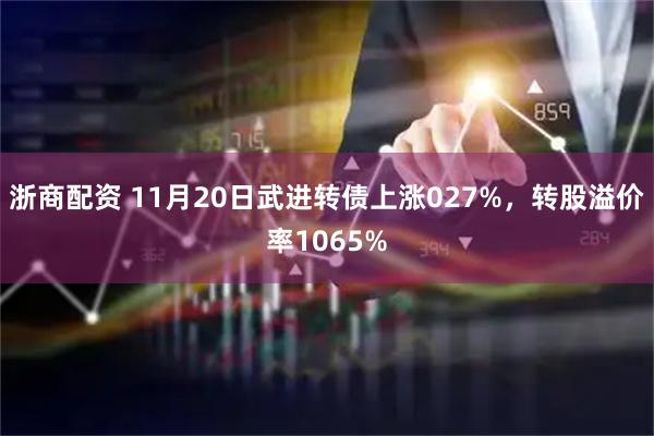 浙商配资 11月20日武进转债上涨027%，转股溢价率1065%